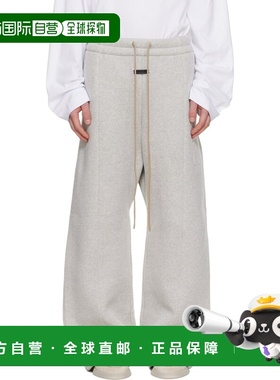 1h可退 潮奢 essentials fear of god 男士 灰色 Wide Leg 长裤 F
