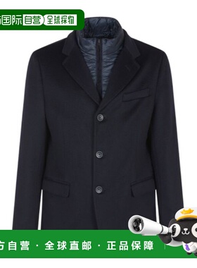 HERNO 男士夹克 GA000161U381039200 AW2024 黑色 长袖西装外套