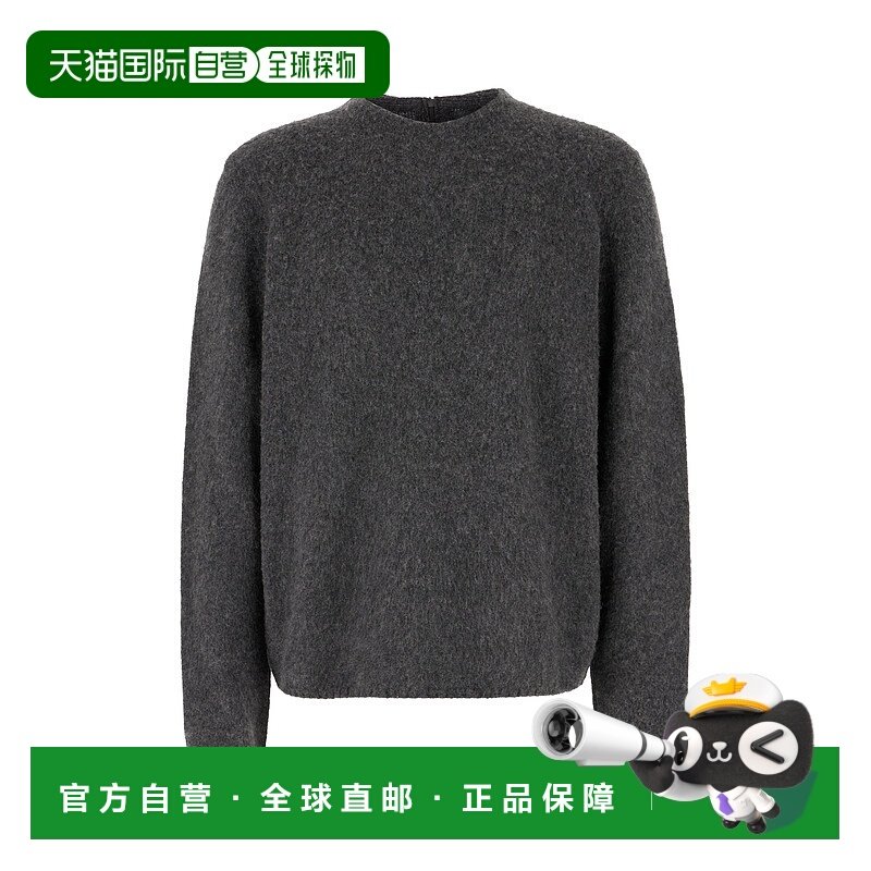 1h可退 潮奢 zegna 杰尼亚 男士 深灰羊绒毛衣 RUESK80A8CRSK07
