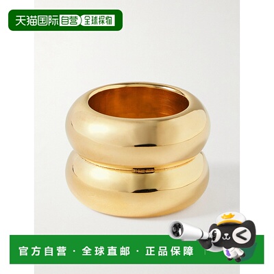 1h可退 潮奢 Uncommon Matters 女士 Breve 镀金戒指 TBORI01AGGG