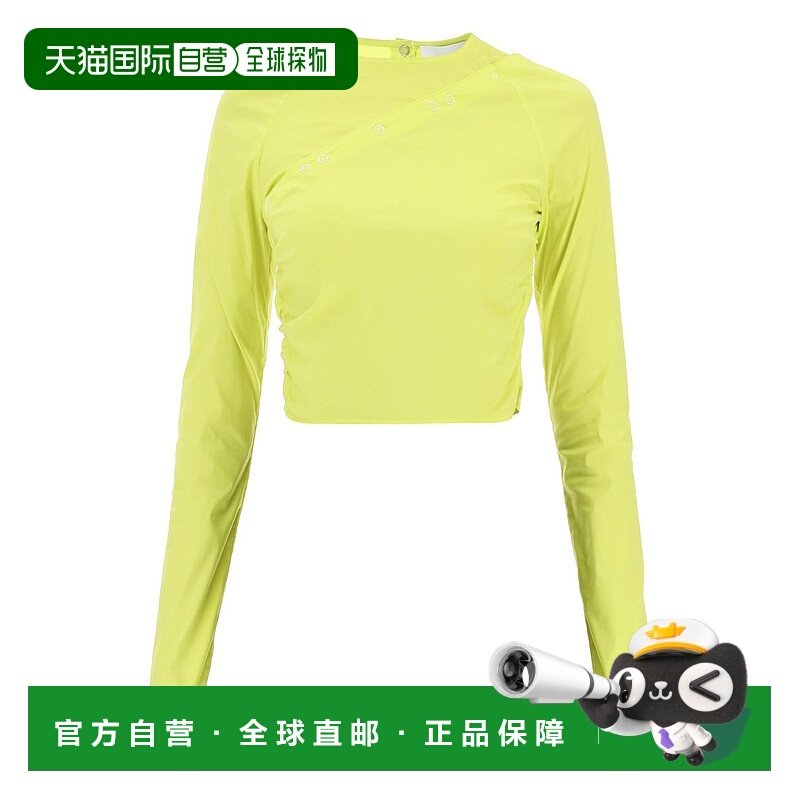 GANNI 女士衬衫 F7519794 SS2023 黄色 Ganni