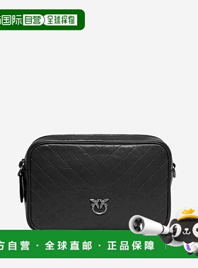 PINKO 女士单肩包 104336A2JCZ99E AW2025 黑色 拉链单肩包