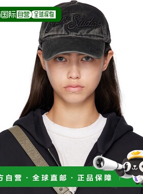 1h可退 潮奢 Acne Studios 艾克妮 女士 黑色徽标棒球帽 C40416