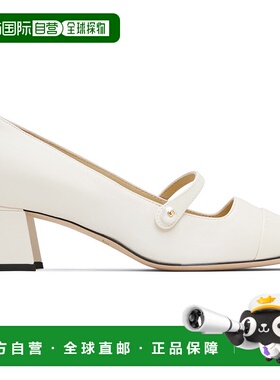 1h可退 潮奢 Jimmy Choo 周仰杰 女士 灰白色 Elisa 45 中跟鞋 EL