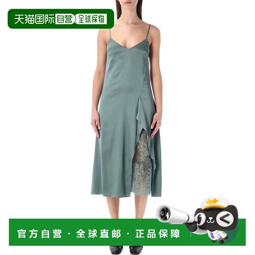 ACNE STUDIOS 女士连衣裙 A20926ABC SS2026 绿色 SATIN MIDI DRE