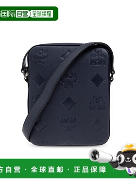 MCM 男士单肩包 MMRESKK020VC SS2025 深蓝色 Leather shoulder b