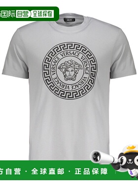 VERSACE 男士T恤 10118611A120762EO60 AW2024 灰色短袖范思哲