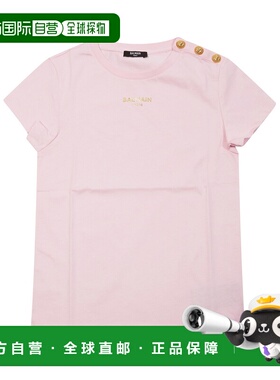 BALMAIN 女童T恤 BY8A01KZ367251EOR SS2026 粉红色