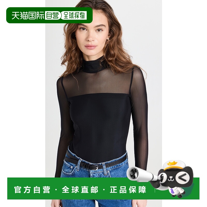 1h可退 潮奢 COMMANDO 女士 Chic Covered Thong 网纱半高领长袖