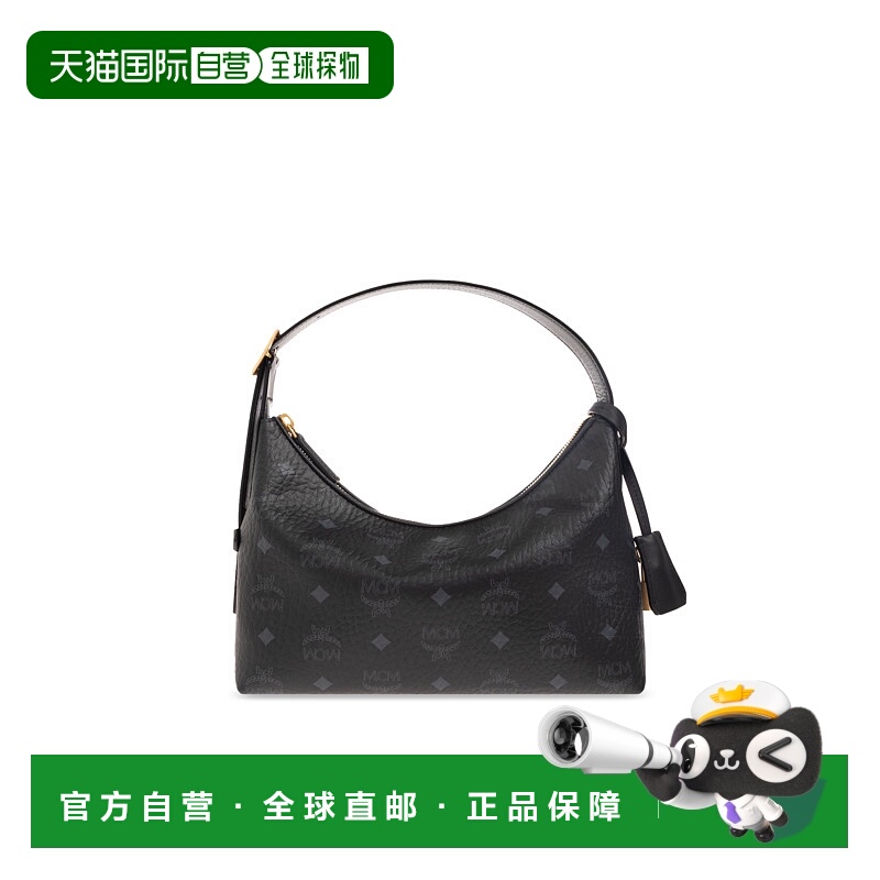1h可退 MCM 女士斜挎包 MWHESTA01BK0BLACK CO 黑色 ?Aren Small?