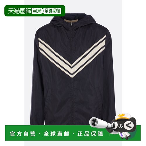 valentino 华伦天奴 男士 windreaker inlay 尼龙V领夹克 9V3CI34