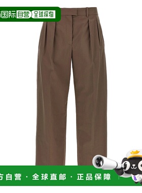 THE ROW 女士休闲裤 8884W3897TAU AW2025 PANTALONI棕色直筒裤