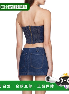 MAGDA BUTRYM 女士T恤 104722NAVY CO 黑色 Denim corset top