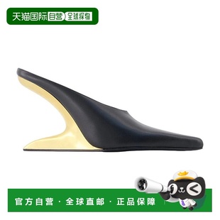 ALEXANDER AW2025 WANG 30425M001 黑色 女士芭蕾乐福鞋 1h可退