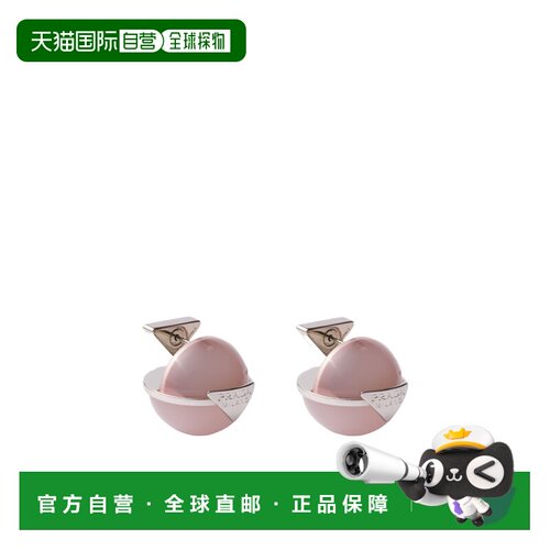 PRADA 女士耳饰 1IO2392HHWF0BI7 SS2026 粉红色 徽标耳环