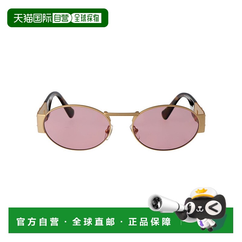 1h可退 VERSACE 女士太阳镜 0VE2264100284 SS2025 金色 Sunglass