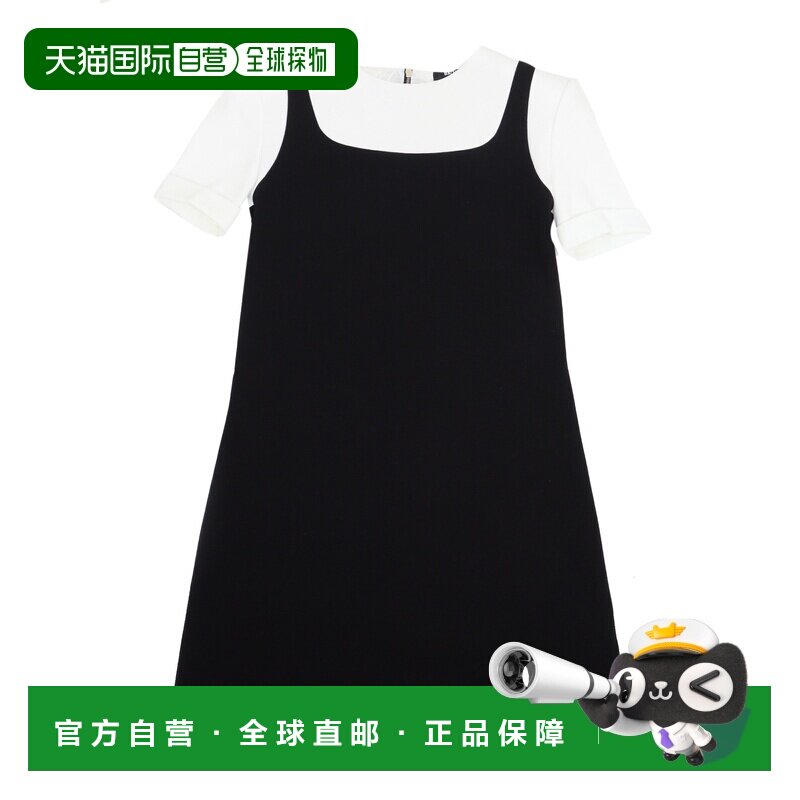 1h可退 BALMAIN 女童连衣裙 BW1C41J0371930BC SS2025 黑色 - 实物图