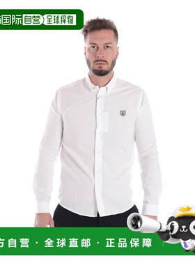 KENZO 男士衬衫 1LD5CH400BIANCO01 SS2022 白色 长袖衬衫