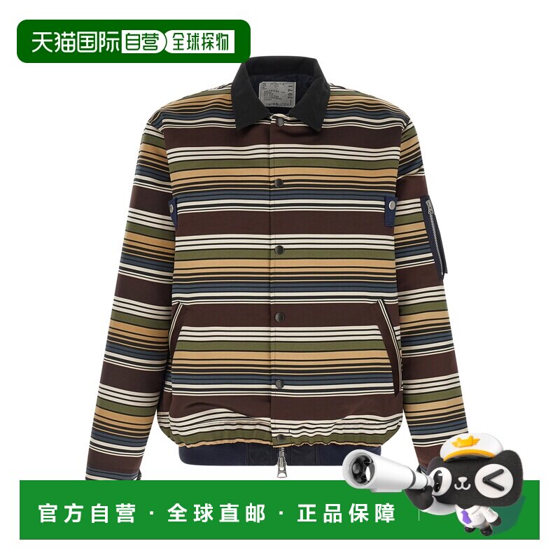 SACAI 男士夹克 2603971M615 SS2026 花色 长袖拉链棉服夹克