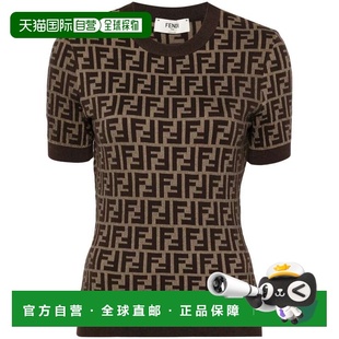 SS2025 FENDI FZXC72ASJTF0GGE 棕色 女士针织毛衣