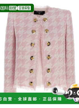 BALMAIN 女士外套 FF1SM508CG17GRD AW2025 粉红色 Boucle blazer