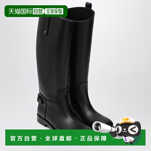 巴宝莉 Burberry 女士 CAVALIER 81143 1h可退 黑色皮质靴子 潮奢