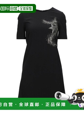 1h可退 潮奢 moschino 女士 短款连衣裙 black黑色 舒适时尚