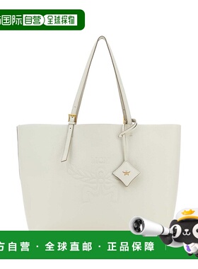 MCM 女士手提包 MWPESAC05WG SS2024 白色 White leather large H