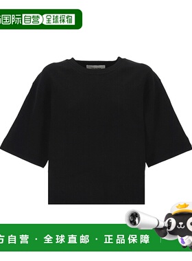 1h可退 潮奢 YVES SALOMON 女士 and Polos T恤黑色T恤 25EYH5035