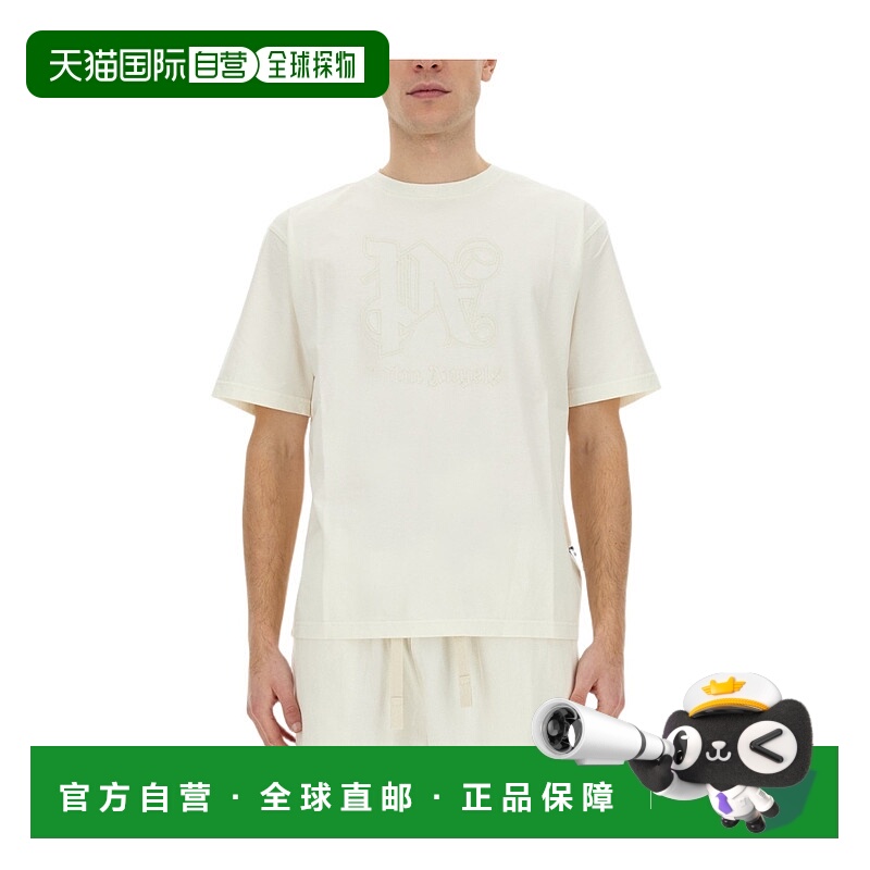 1h可退 palm angels 男士 上装T恤短袖刺绣