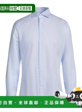 1h可退 潮奢 Hackett 男士 纯色衬衫 blue蓝色 舒适时尚