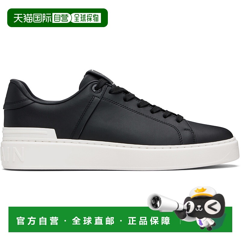 1h可退 潮奢 Balmain 巴尔曼 男士 黑色 B-Court 运动鞋 FM1VI288