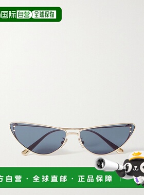 1h可退 潮奢 DIOR 迪奥 女士 Miss B1U 金色金属猫眼太阳镜 CD400