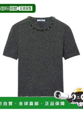 PRADA 女士针织衫 P24V2BSOOO18M6F0308 灰色 SS2026羊绒