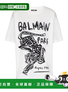 BALMAIN 女士T恤 FF0EH005GF20GAB AW2025 白色 Short-sleeved T-