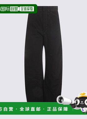 LEMAIRE 女士休闲裤 PA1264LD1055BK999 AW2025黑色阔腿裤