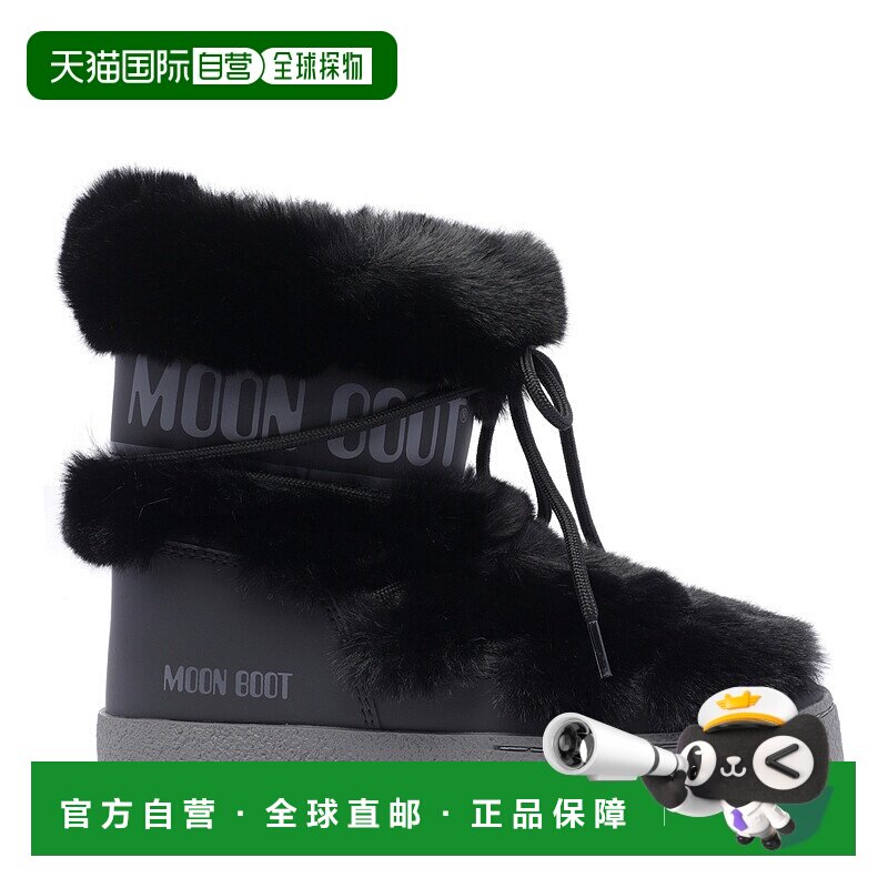 MOON BOOT 女士雪地靴 2450130N001 AW2024 黑色 Ltrack Tube Fau
