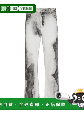 BALMAIN 男士牛仔裤 EH0MI043DE39GAB SS2025 灰色直筒裤