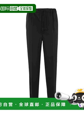 1h可退 MAX MARA 女士休闲裤 1136022706001 SS2023 黑色 抽绳休