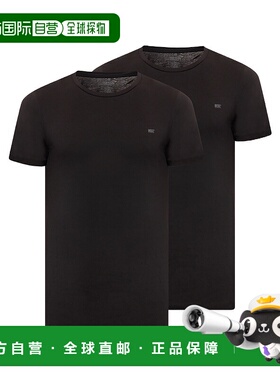 DIESEL 男士T恤 A054270LDASE1350 AW2022 黑色 Set 2 t-shirt Di