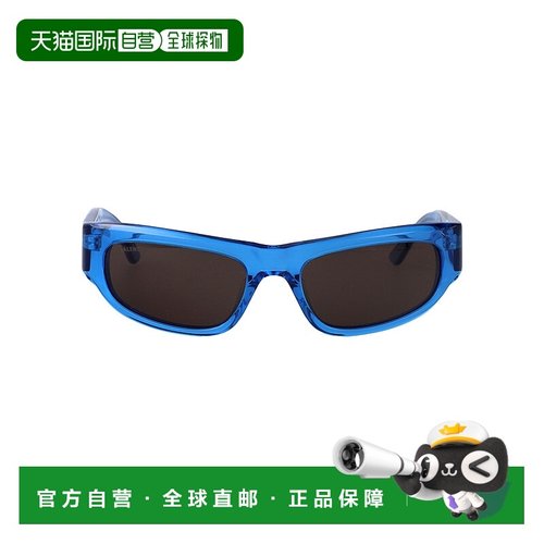 BALENCIAGA 男士眼镜 BB0388S003 AW2025 蓝色 几何框太阳镜