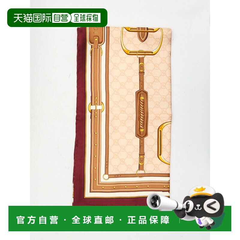 GUCCI 女士围巾 8136253G0016372 CO 花色 印花方巾