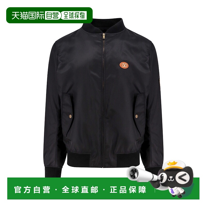 1h可退 VALENTINO 男士夹克 6V3CI1725CM0NO SS2025 黑色 Vlogo S