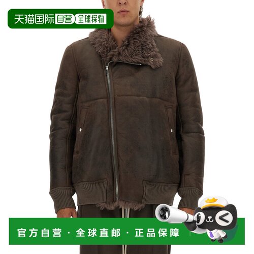 RICK OWENS 男士夹克 RU02E1760LSHC78 AW2025 棕色