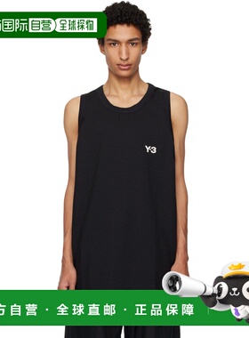 1h可退 潮奢 Y-3 男士 黑色 Elegant Basketball Jersey 背心 KS7