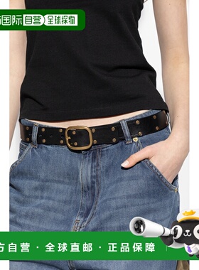 LOEWE 女士腰带 ER15Z20X040BLACKGOLD CO 黑色 Leather belt