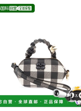 GANNI 女士卡包 A68905898099 AW2025 黑色 Pouch with an applic