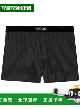1h可退 TOM FORD 男士内裤 T4LE4101BLACK SS2025 黑色 平角徽标