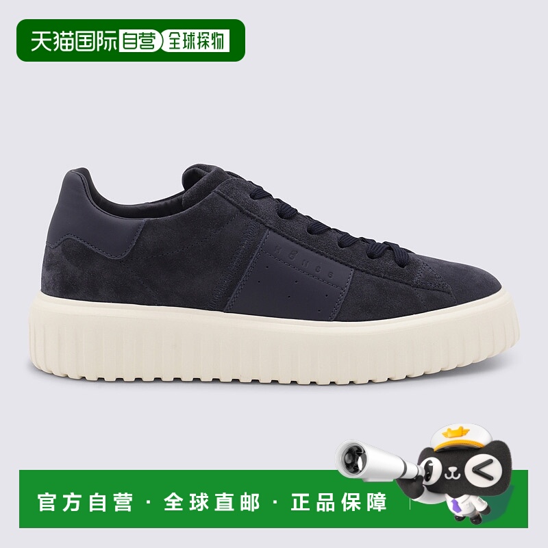 1h可退 HOGAN 男士休闲鞋 HXM6450FO7TUHOU801 AW2025 蓝色