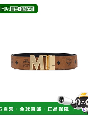 MCM 男士腰带 MXBAAVI04CO0COGNAC CO 棕色 Belt with logo